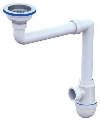 Space-Saving Bottle Trap Siphon Ø115 25 mm Brass Screw 40 mm Out Extendable Washing Machine Inlet