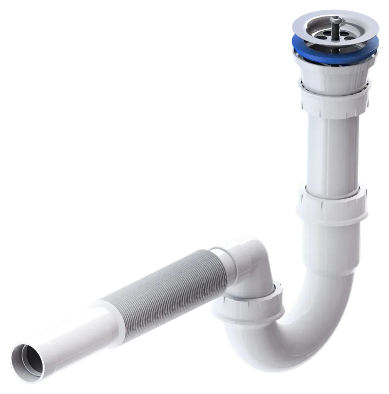 Ø65 P-Trap Siphon With Ø32 Extendable Outlet