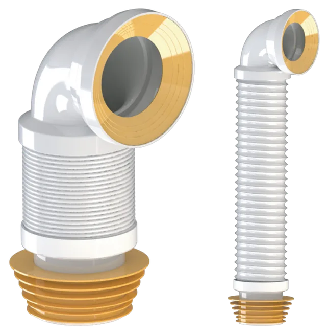 400 mm Wire-Reinforced Angled Pan Connector