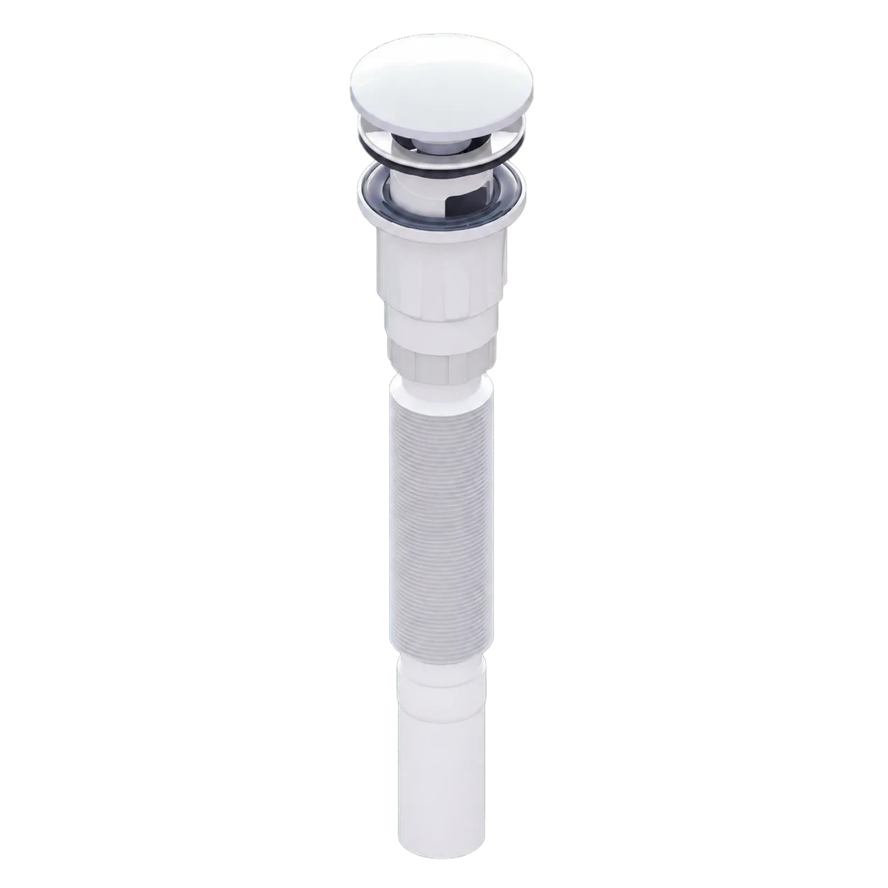 1 1/4" Click-Clack Waste With Ø32 Extendable Hose – White