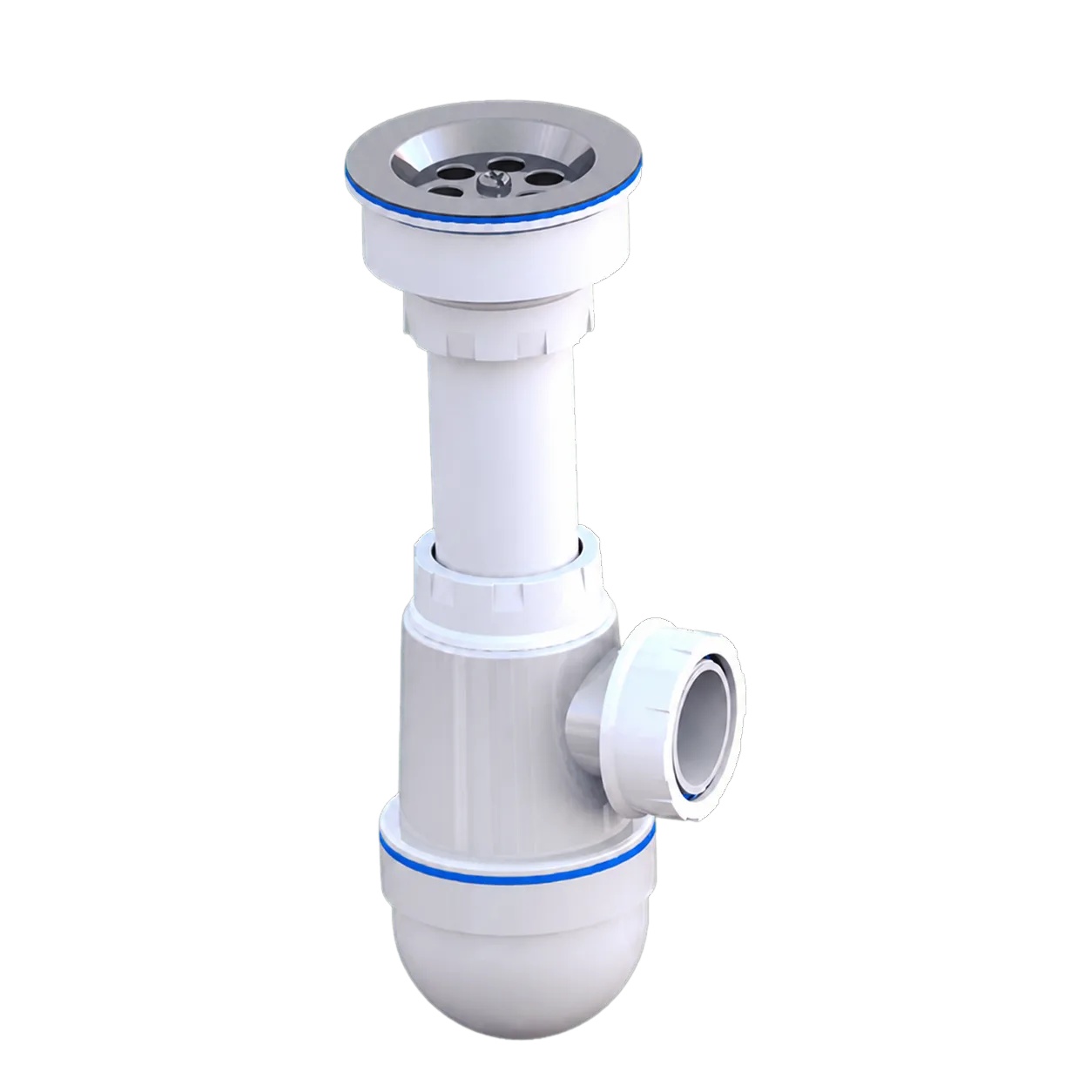 Bottle Trap Siphon Ø80 With Ø40 Extendable Outlet